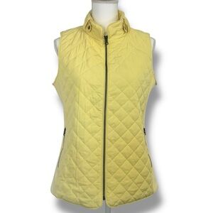 41‎ Hawthorn Yellow Quilted Zip Vest Size M NWT Stitch Fix Lemonade Sleeveless